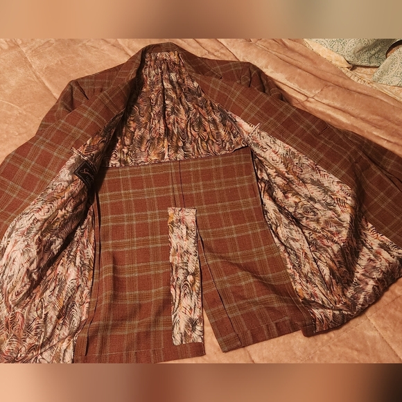 Vintage 1970s Sostanza by Richman Brothers Plaid Blazer - Picture 9 of 15